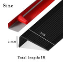 Black Bullnose Non-Slip Nosing Self-Adhesive Edging Strip - 50x25mm - High-Quality PVC, Easy Install, Enhanced Safety for Stairs, Wood, Tile, Concrete