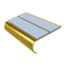 Heavy Duty Bullnose Aluminium Stair Nosing 3.22m Double Insert 39mm Riser Slip-Resistant Durable Ideal for High-Traffic Areas