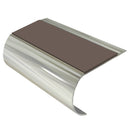 Bullnose Aluminium Stair Nosing 2.75m Slip-Resistant PVC Insert 70mm Tread Durable for Vinyl, Wood & Carpets Enhance Safety & Style