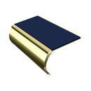 Premium Bullnose Aluminium Stair Nosing - Single Channel Insert - 2.75m - Slip-Resistant PVC, Durable, Stylish for Vinyl & Carpet Flooring