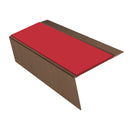 Rake Back Aluminium Stair Nosing 3.22m, 70mm Tread, Slip-Resistant Inserts, Custom Finishes, Durable Profile for Vinyl, Wood, and Carpet Floors