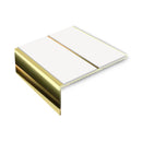 Premium Double Channel Aluminium Stair Nosing, 3.22m, Slip-Resistant PVC Inserts, 3.5mm Gauge, Ideal for Vinyl, Lino, Carpets, Durable & Safe.