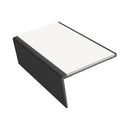 Rake Back Single Channel Aluminium Stair Nosing 2.75m Slip-Resistant for Vinyl, Lino & Carpets Durable, Stylish, Ideal for Homes & Businesses