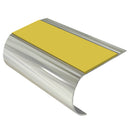 Bullnose Aluminium Stair Nosing 2.75m Slip-Resistant PVC Insert 70mm Tread Durable for Vinyl, Wood & Carpets Enhance Safety & Style