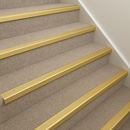 Anodised Aluminium Non-Slip Ribbed Stair Nosing Edge Trim 35mm x 35mm Durable, Easy to Install, Ideal for Carpeted Steps 0.9m & 2.7m Lengths