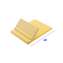 Heavy-Duty Aluminium Naptrim, 40mm Width, 5mm Gauge, 8 Premium Finishes, Continuous Length, Secure Carpet Edge for Residential & Commercial Use