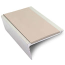 Light Gray Aluminium Non Slip Stair Nosing 63mm x 32mm