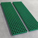 GRP Grating Ramp - Fibreglass Anti-Slip Ramp, 125mm Wide, 90mm Front Section, Prevents Trips & Falls, Ideal for Industrial & Commercial Use
