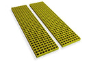 GRP Grating Ramp - Fibreglass Anti-Slip Ramp, 125mm Wide, 90mm Front Section, Prevents Trips & Falls, Ideal for Industrial & Commercial Use