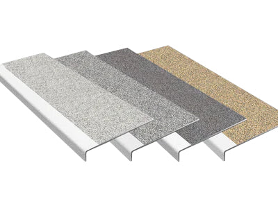 Anti-Slip GRP Stair Treads With White Nosing For Interior And Exterior