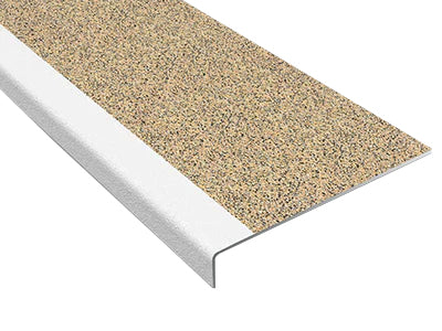 Anti-Slip GRP Stair Treads With White Nosing For Interior And Exterior