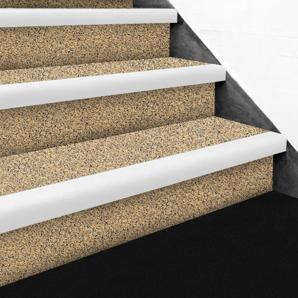 Extra Deep GRP Stair Treads With White Nosing For Stair And Landing Area