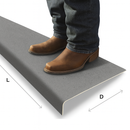 Standard Duty Anti-Slip GRP Stair Treads – 10-Year Guarantee | Fire Resistant, Lightweight, Easy Install | Non-Slip Fibreglass Stair Covers