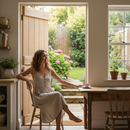 Premium Unfinished Rustic Ledged Solid Oak Internal Door - Durable Half-Stable Design Ready for Custom Finish