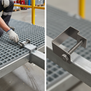Premium Heavy Duty C/G Clip for GRP Mesh Grating Installation - Stainless Steel Fastener for Industrial Flooring & Walkways