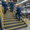 Premium Heavy Duty Anti-Slip GRP Stair Nosing Tread Covers for Safety and Durability in High-Traffic Areas