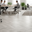 Premium Water-Resistant 8mm Light Grey Laminate Flooring with Click System for Modern Interiors