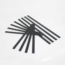 Pack of 10 anti-slip strips 19mm x 610mm laid out — pre-cut black silicon carbide grip strips