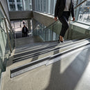 Mill finish aluminum stair nosing 40x10mm profile for commercial and industrial stair edge protection