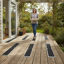 Professional Non-Slip Decking Strips 115mm x 1m Aluminium Screw Down Plates for Safety on Wet Surfaces