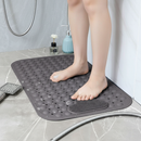Premium Non Slip Anti-Mould Bath Mat with Foot Scrubber - 70 x 40cm TPE Material for Safe Showering