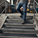 Premium Anti-Slip Grip Tape - 10 Pre-Cut Treads 24" x 6" for Indoor and Outdoor Use