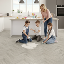 Premium Water-Resistant 8mm Ultra Matt Laminate Flooring with Herringbone Design and AC6 Grade Durability
