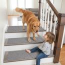 Premium Non-Slip Stair Treads with TPE Backing, Machine Washable and Self-Adhesive, 22 x 70 cm for Safety and Comfort