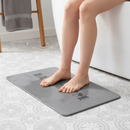 Premium Funny Bathroom Grey Bath Mat - Non-Slip Stone Design, 39 x 60cm, Quick-Dry and Hygienic