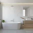 Premium White Marble PVC Gloss Waterproof Wall Panelling - Durable, Mould-Resistant, Easy to Clean for Elegant Interiors