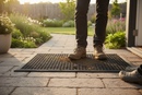 Premium Heavy Duty Rubber Sentry Mat for Outdoor Entrances - Anti-Slip, Multi-Purpose with Honeycomb Surface and Bevelled Edges