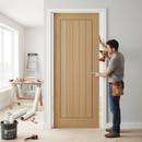 Premium Unfinished Made-to-Measure Internal Oak Door - Custom Sizes for Perfect Fit
