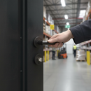 Premium Round Rose Lever Fire Rated Handle Set - Matt Black Finish for Enhanced Safety and Modern Aesthetics