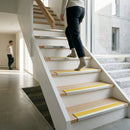 Aluminium anti-slip stair nosing strip 68x33mm showing textured surface for indoor outdoor safety