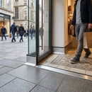 Anodised aluminium skirting boards in 60mm, 80mm and 100mm heights for indoor installation
