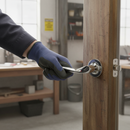 Premium Round Lever Door Handle with Twisted Curved Design in Polished Chrome Finish for Modern Interiors