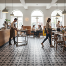 Premium Self-Adhesive Vinyl Tile Flooring 305mm x 305mm - 1.5mm Thick Cushioned Tiles with Waterproof Surface for Easy Installation