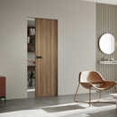 Premium Single Frameless Pocket Door System for Minimalist Spaces with Sturdy Metal Jambs