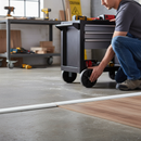 Premium White Laminate Adapting Profile Door Bar 1m - Ideal for Flooring Transition and Height Adjustment