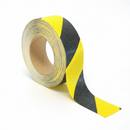Black and yellow chevron anti-slip tape 18.3m roll — hazard pattern silicon carbide grip tape