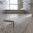 Aluminium Stair Nosing 78.5mm x 40mm with Carborundum Anti-Slip Insert — Anti-Slip Insert Colour: Italian Marble