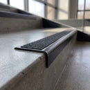 25mm Carborundum Anti-Slip Discs for Stair Nosing professionally fitted in use