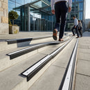 PVC anti-slip stair nosing strip 56x32.5mm for commercial and domestic stairs safety edging