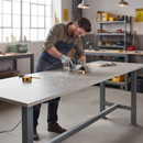 Premium Square Edge Laminate Worktop 3000mm x 600mm x 38mm - Durable Stone Look for Modern Kitchens