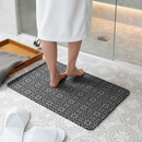 High-Performance Non-Slip Bath Mat with Quick Dry Technology, Eco-Friendly Diatomaceous Earth Material, Modern Design - 60 x 39cm