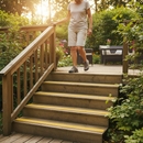 Premium Anti-Slip Decking Strips - 50mm GRP Stair Treads for Outdoor Safety with Heavy-Duty Quartz Grit