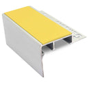 Heavy duty tile-in stair nosing in Yellow - 10mm and 12.5mm tile depth, 1.0m to 3.22m lengths