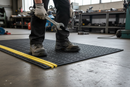 Premium Heavy Duty Flexible Anti-Slip Matting with High Visibility Strips for Industrial Use, Oil and Chemical Resistant