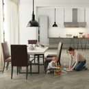 Premium Water-Resistant 8mm Grey Chevron Laminate Flooring with AC6 Durability for Modern Interiors