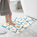 Premium Egg Pattern Bathmat - Eco-Friendly Non-Slip Mat for Kids' Bathrooms, 100% Natural Materials, 39 x 60cm Size